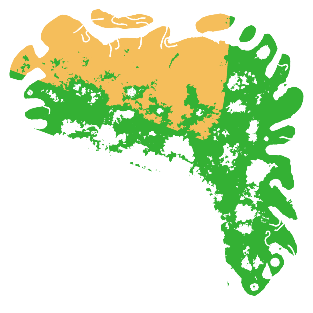 Biome Rust Map: Procedural Map, Size: 6000, Seed: 401685