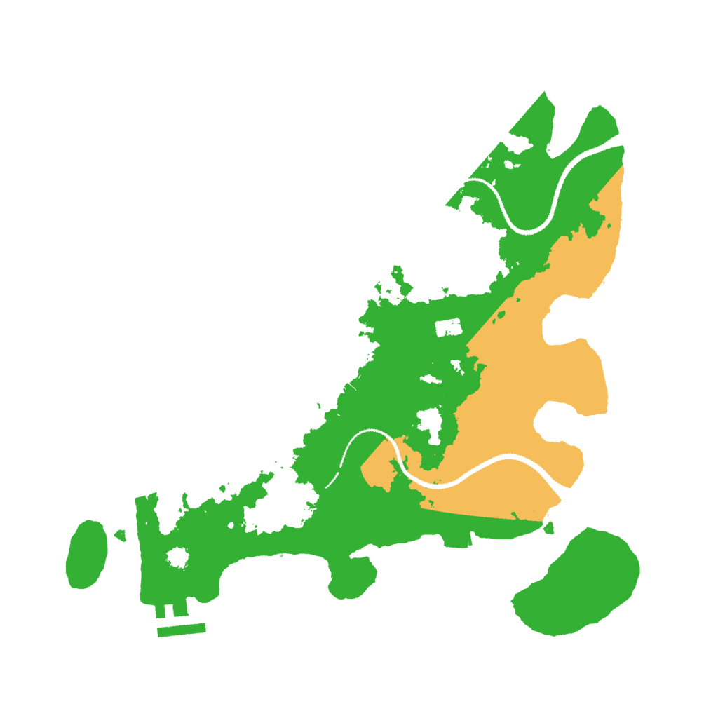 Biome Rust Map: Procedural Map, Size: 3000, Seed: 624162