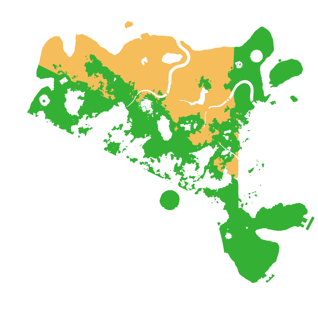 Biome Rust Map: Procedural Map, Size: 4500, Seed: 4910380