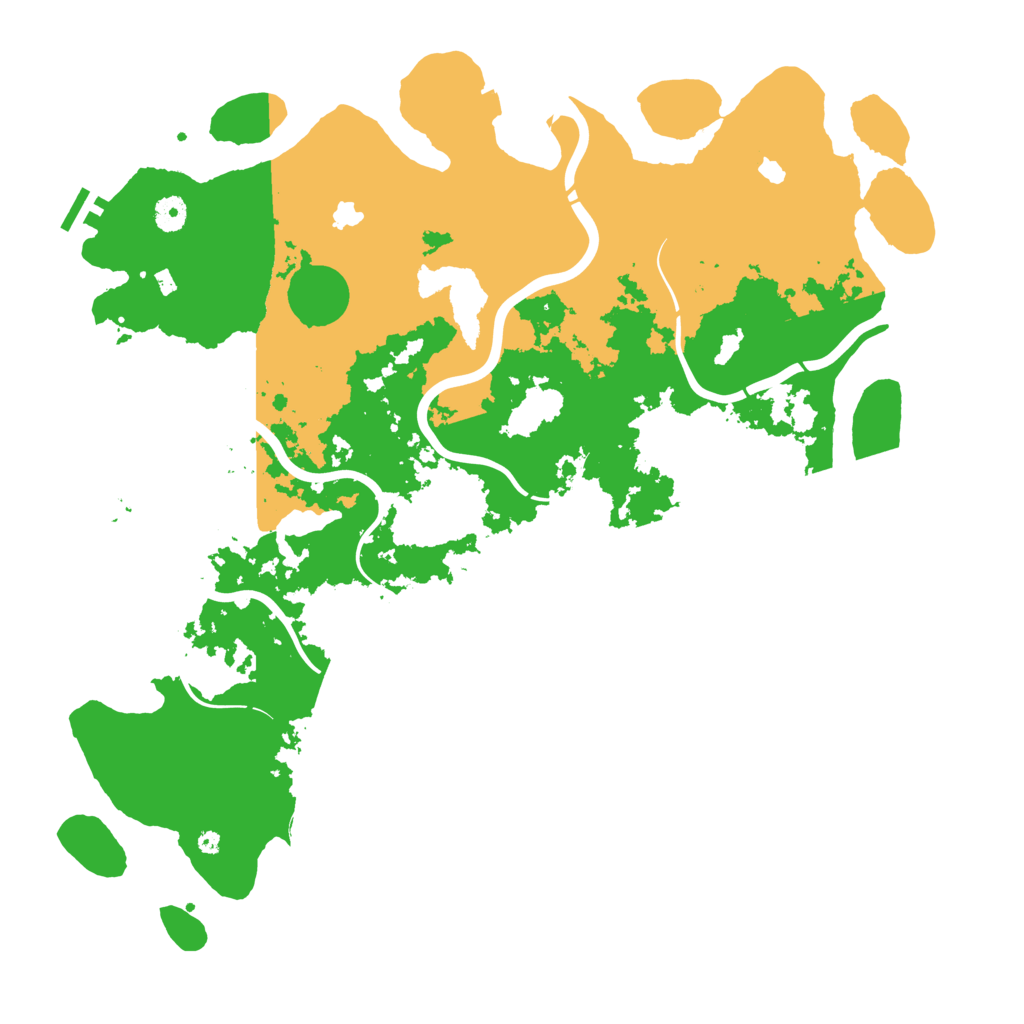 Biome Rust Map: Procedural Map, Size: 4500, Seed: 2040957