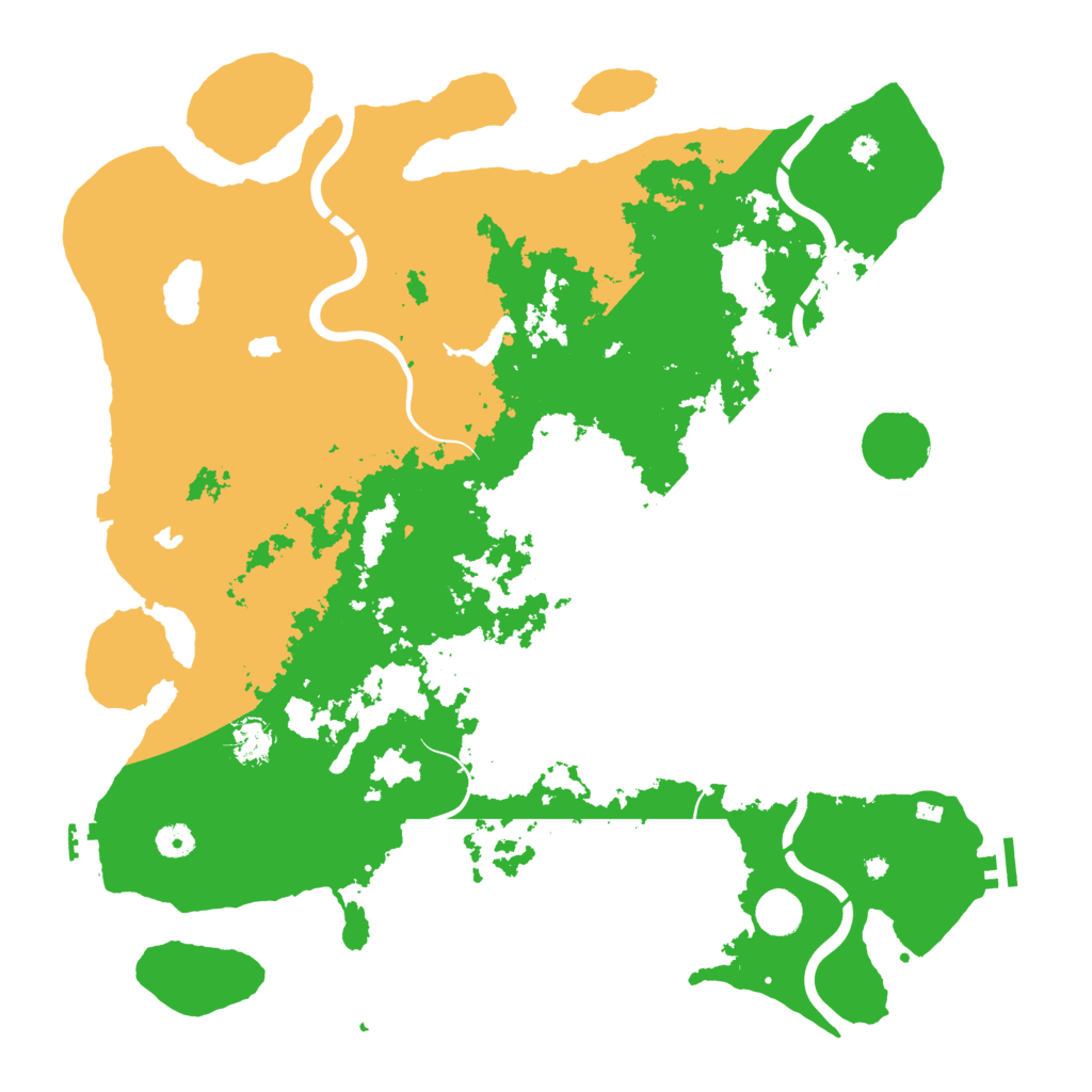 Biome Rust Map: Procedural Map, Size: 4500, Seed: 2392027