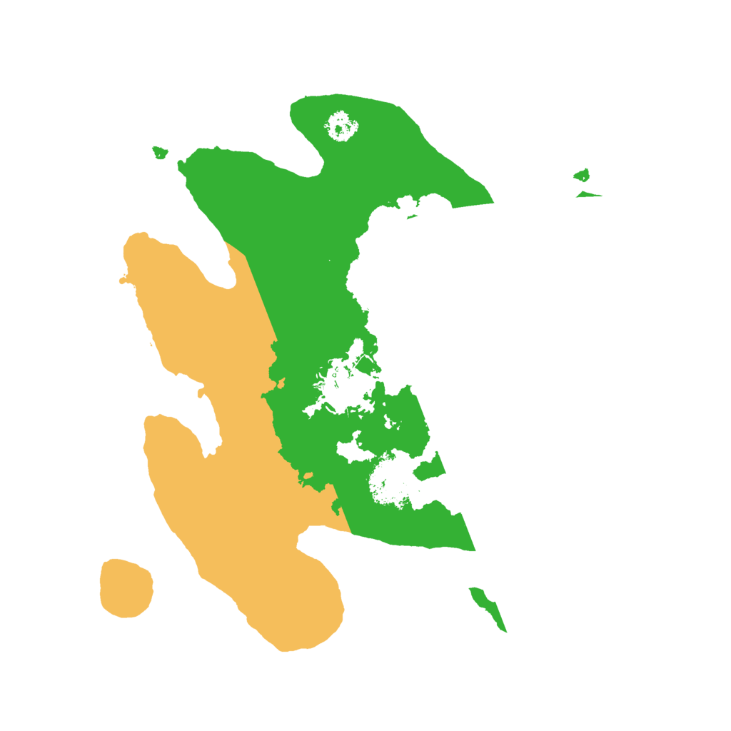 Biome Rust Map: Procedural Map, Size: 2500, Seed: 1099127254