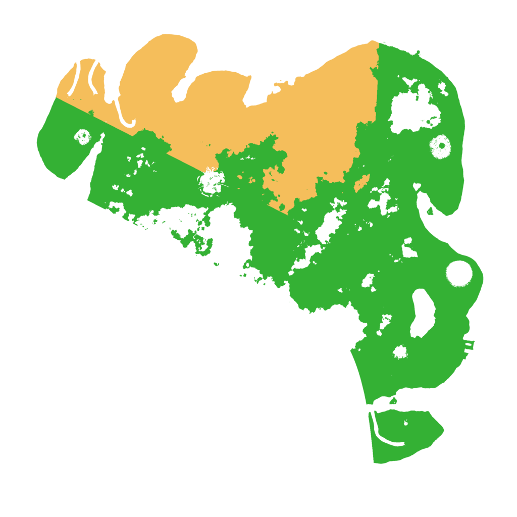 Biome Rust Map: Procedural Map, Size: 3500, Seed: 668388