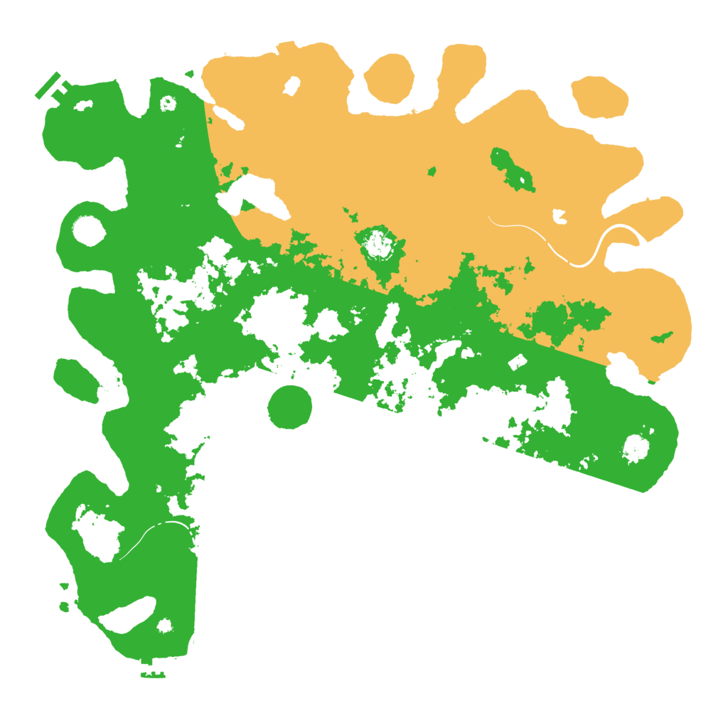 Biome Rust Map: Procedural Map, Size: 4500, Seed: 600577