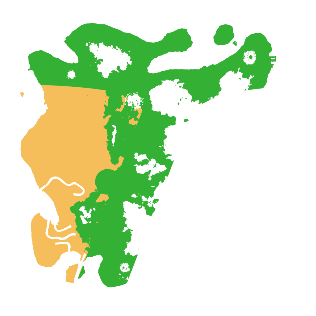 Biome Rust Map: Procedural Map, Size: 3500, Seed: 409785117