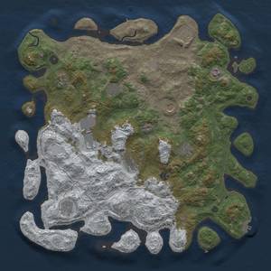 Thumbnail Rust Map: Procedural Map, Size: 4500, Seed: 2197756, 20 Monuments