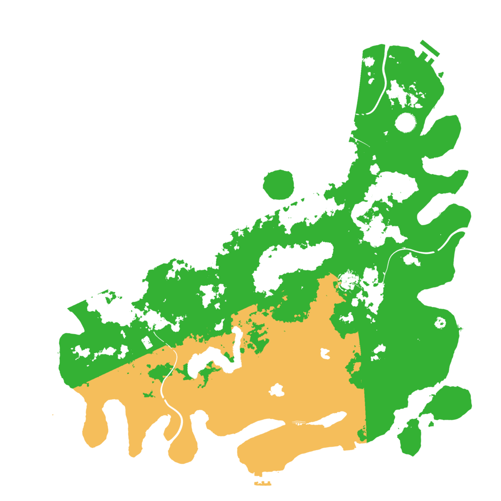 Biome Rust Map: Procedural Map, Size: 4500, Seed: 287527