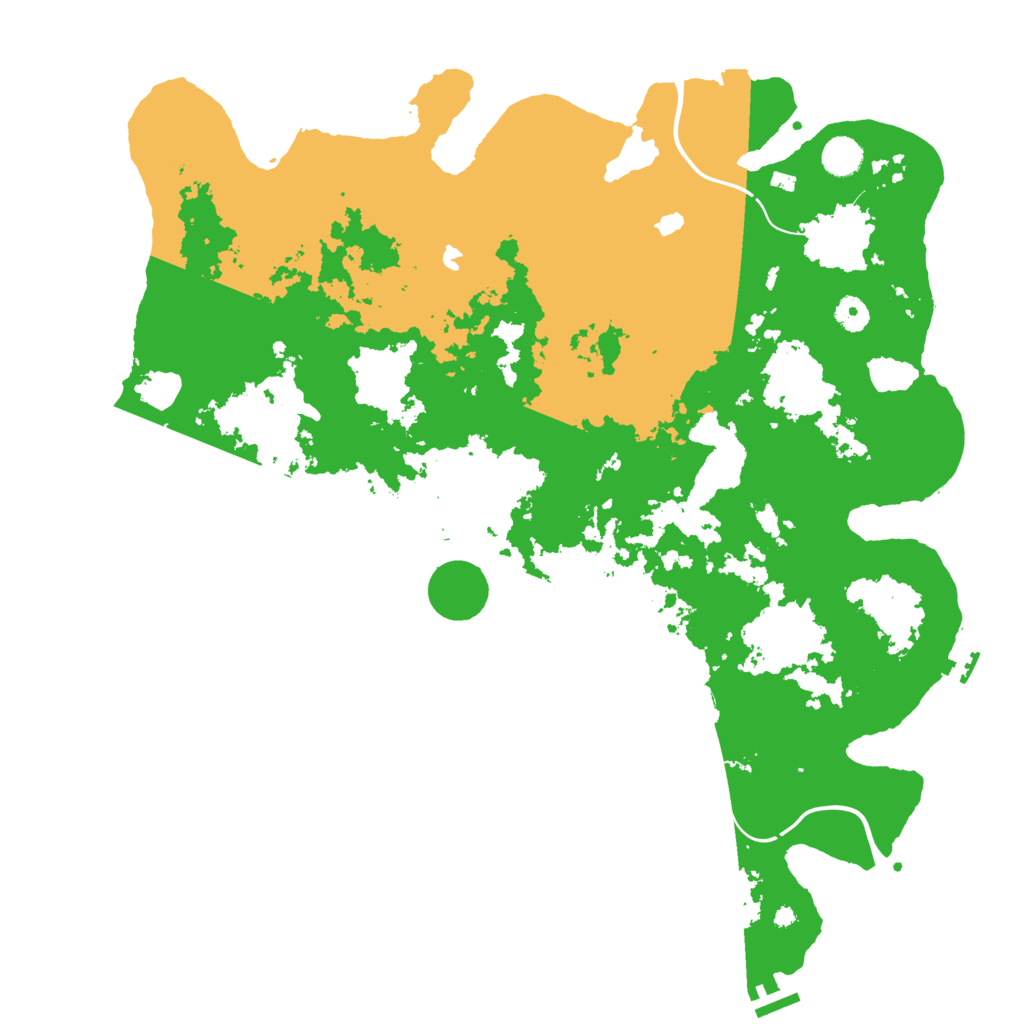 Biome Rust Map: Procedural Map, Size: 4500, Seed: 5281415