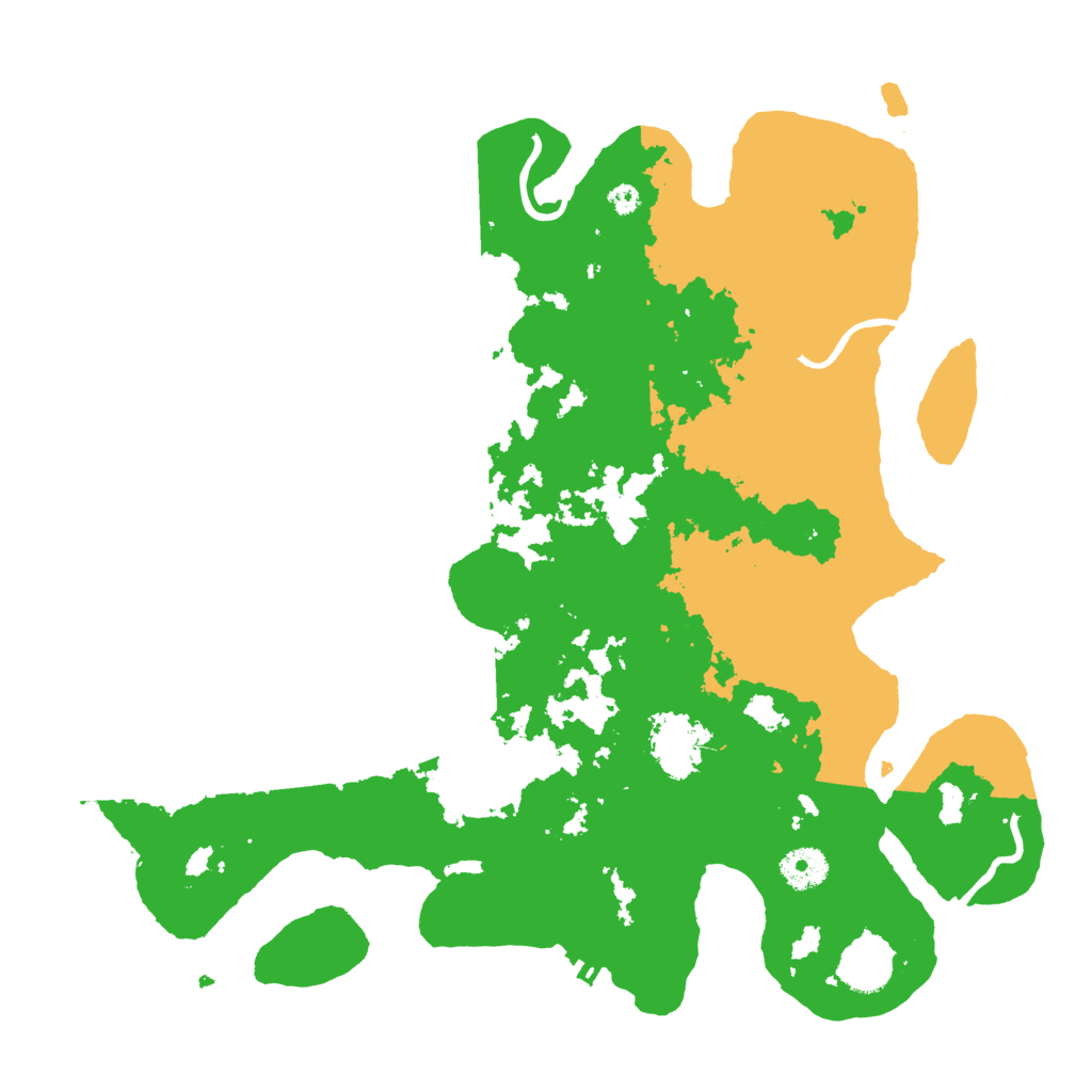 Biome Rust Map: Procedural Map, Size: 3700, Seed: 811268892
