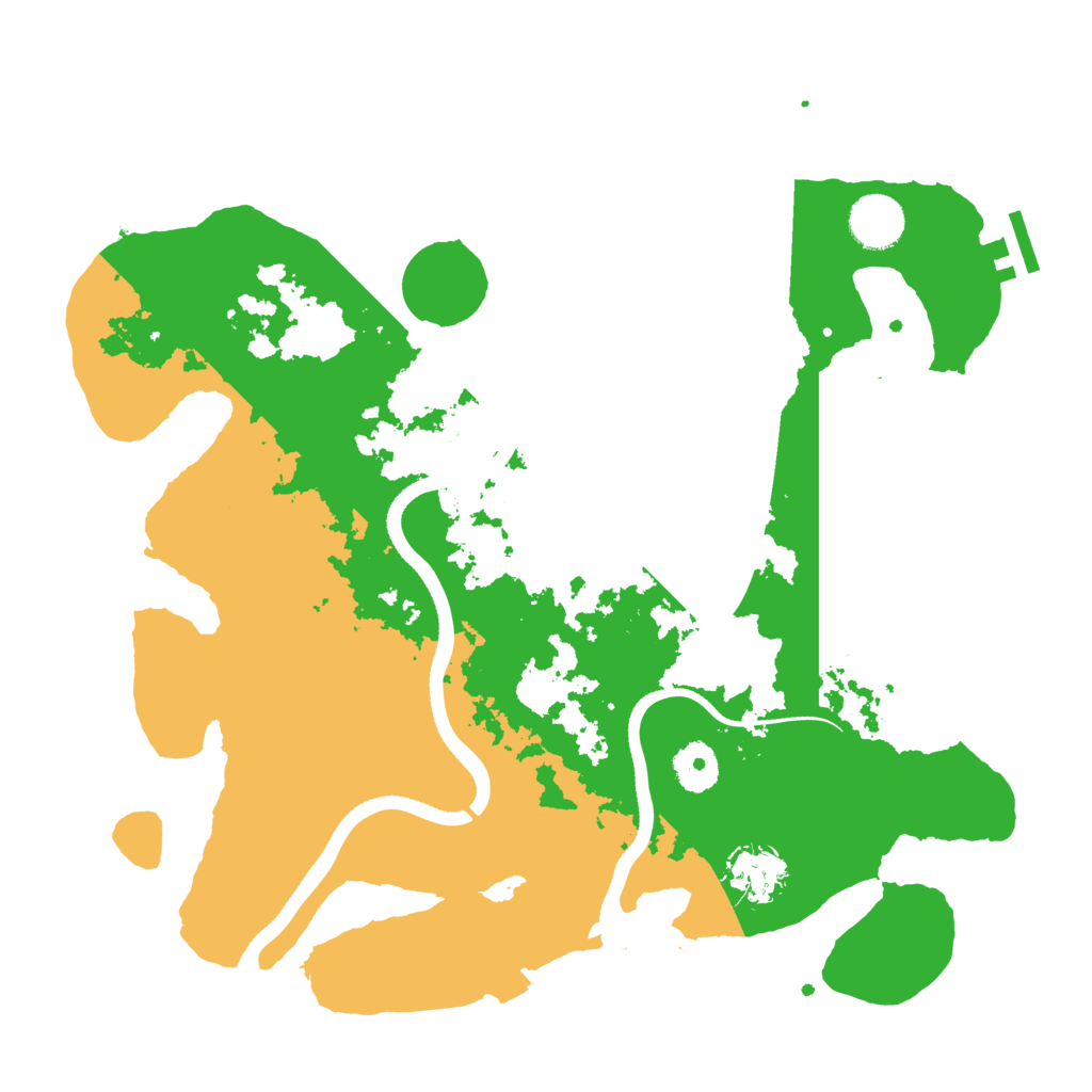 Biome Rust Map: Procedural Map, Size: 3500, Seed: 215035267