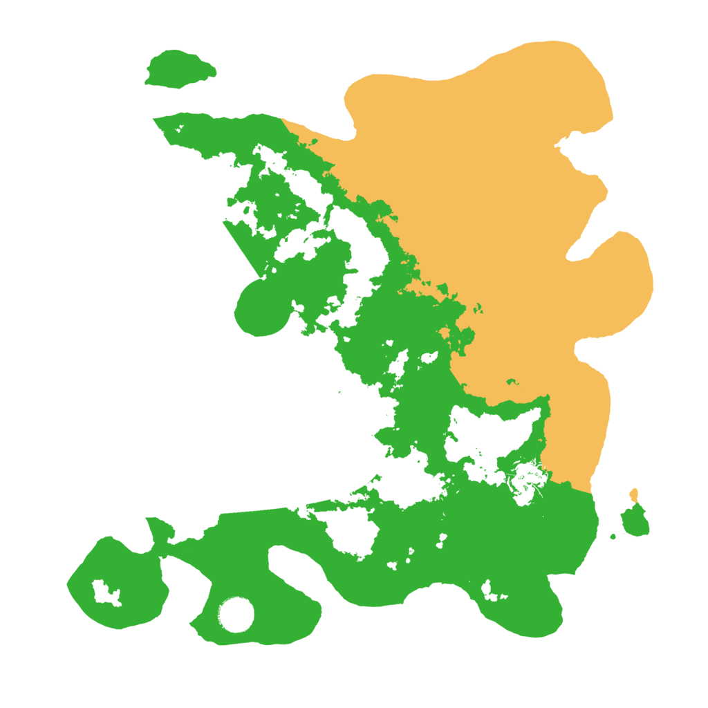 Biome Rust Map: Barren, Size: 3500, Seed: 973352885