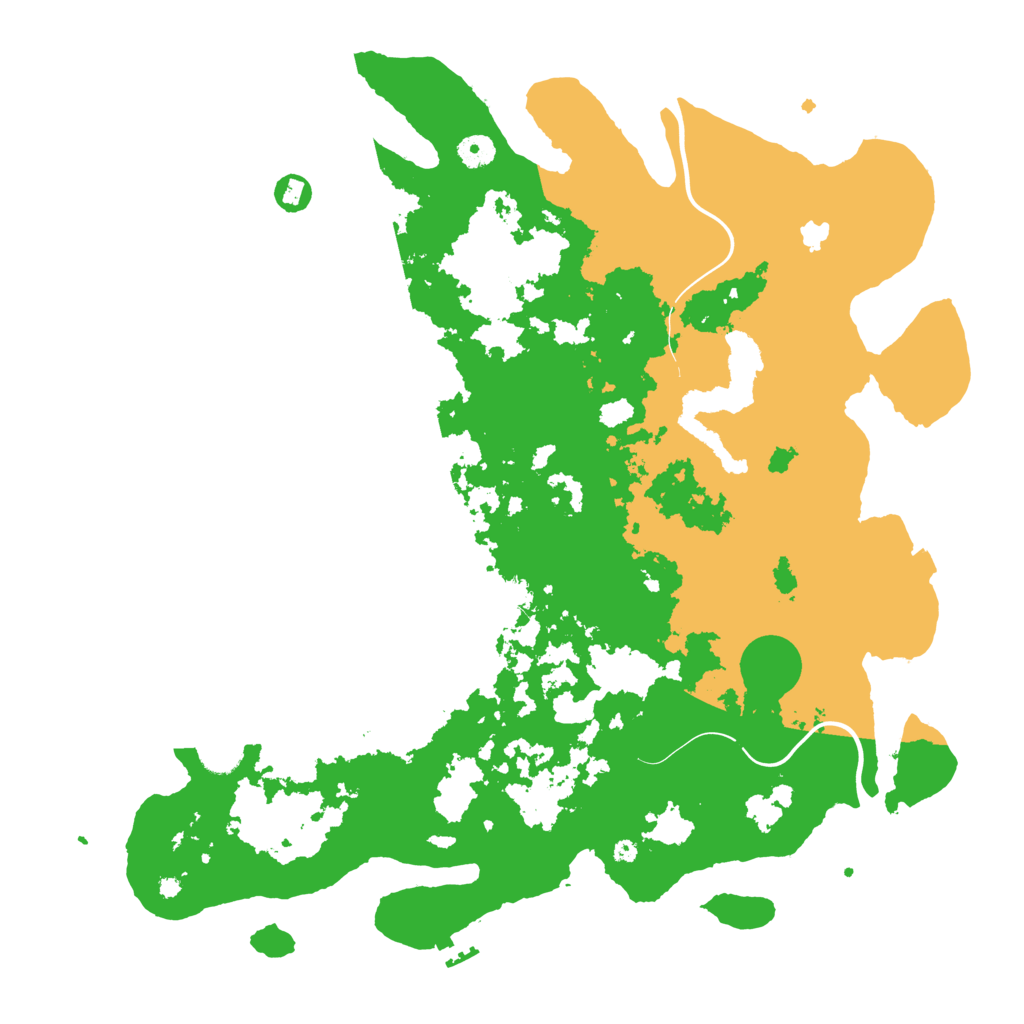 Biome Rust Map: Procedural Map, Size: 4400, Seed: 9042005