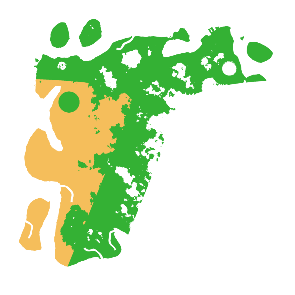 Biome Rust Map: Procedural Map, Size: 3700, Seed: 841037693