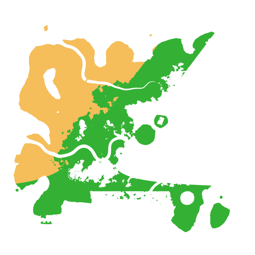Biome Rust Map: Procedural Map, Size: 3500, Seed: 111400062