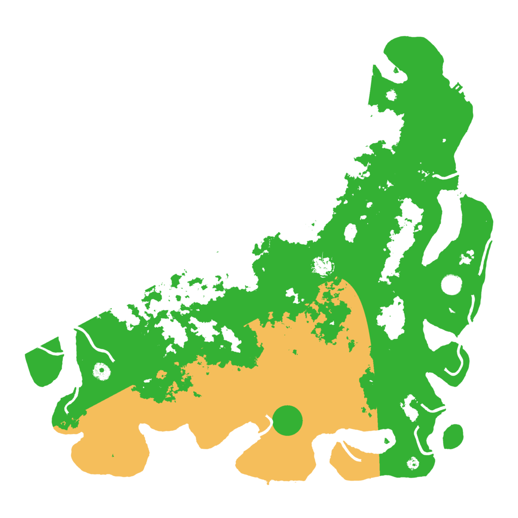 Biome Rust Map: Procedural Map, Size: 4500, Seed: 548307912