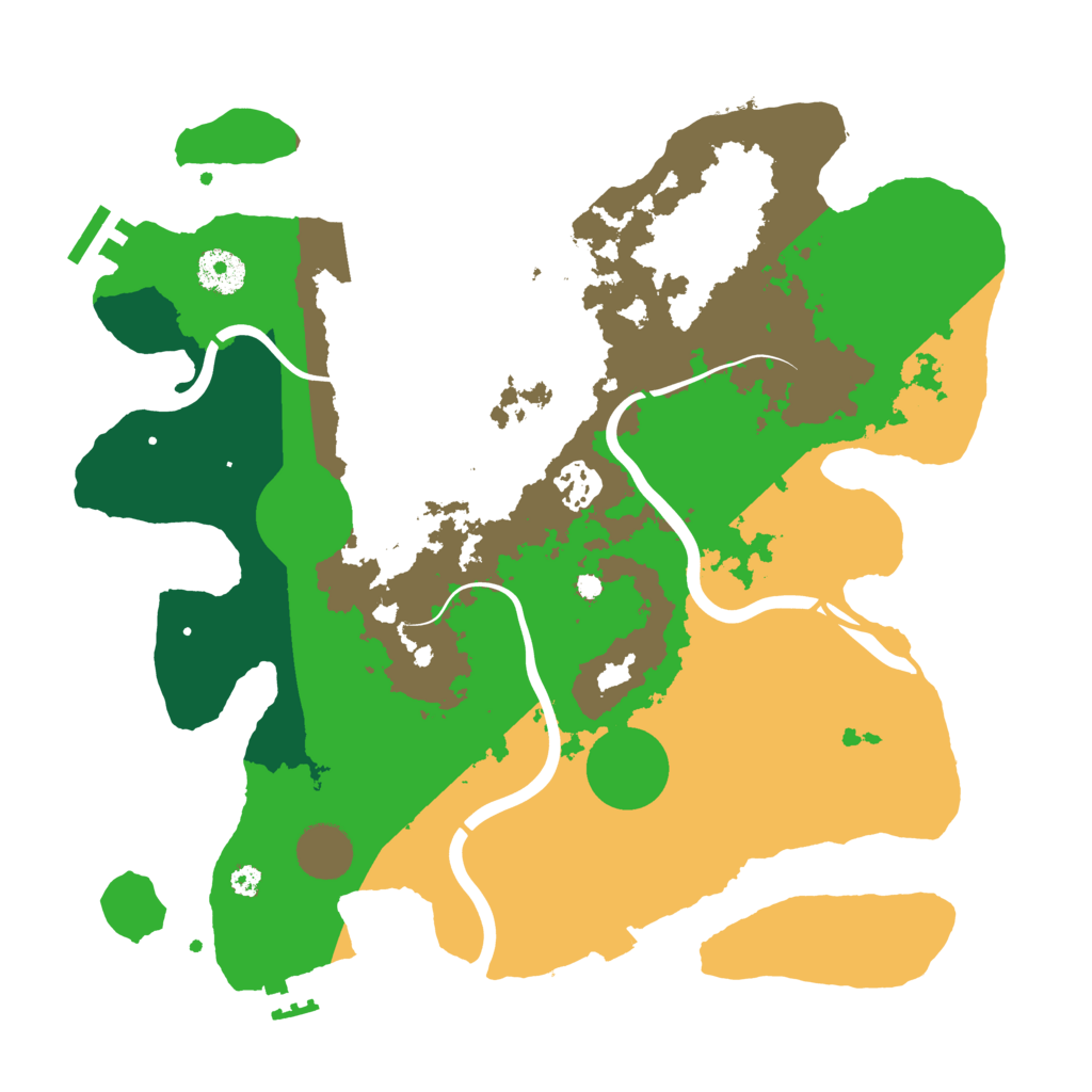 Biome Rust Map: Procedural Map, Size: 3500, Seed: 9022021