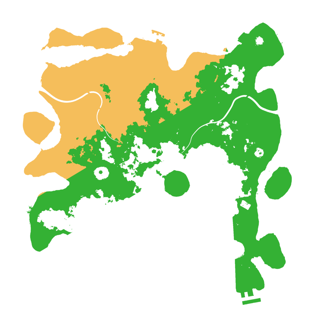 Biome Rust Map: Procedural Map, Size: 3500, Seed: 2438785
