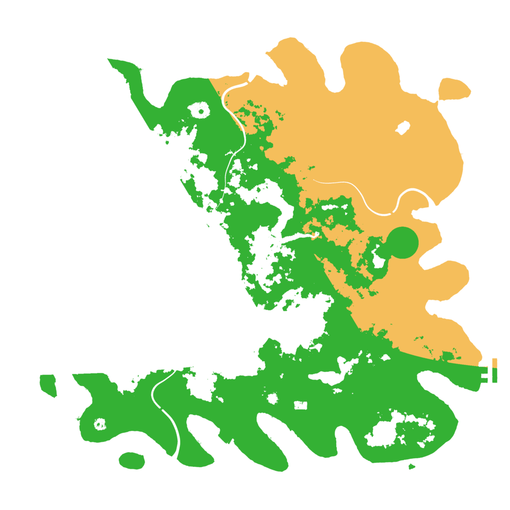 Biome Rust Map: Procedural Map, Size: 4200, Seed: 17109143