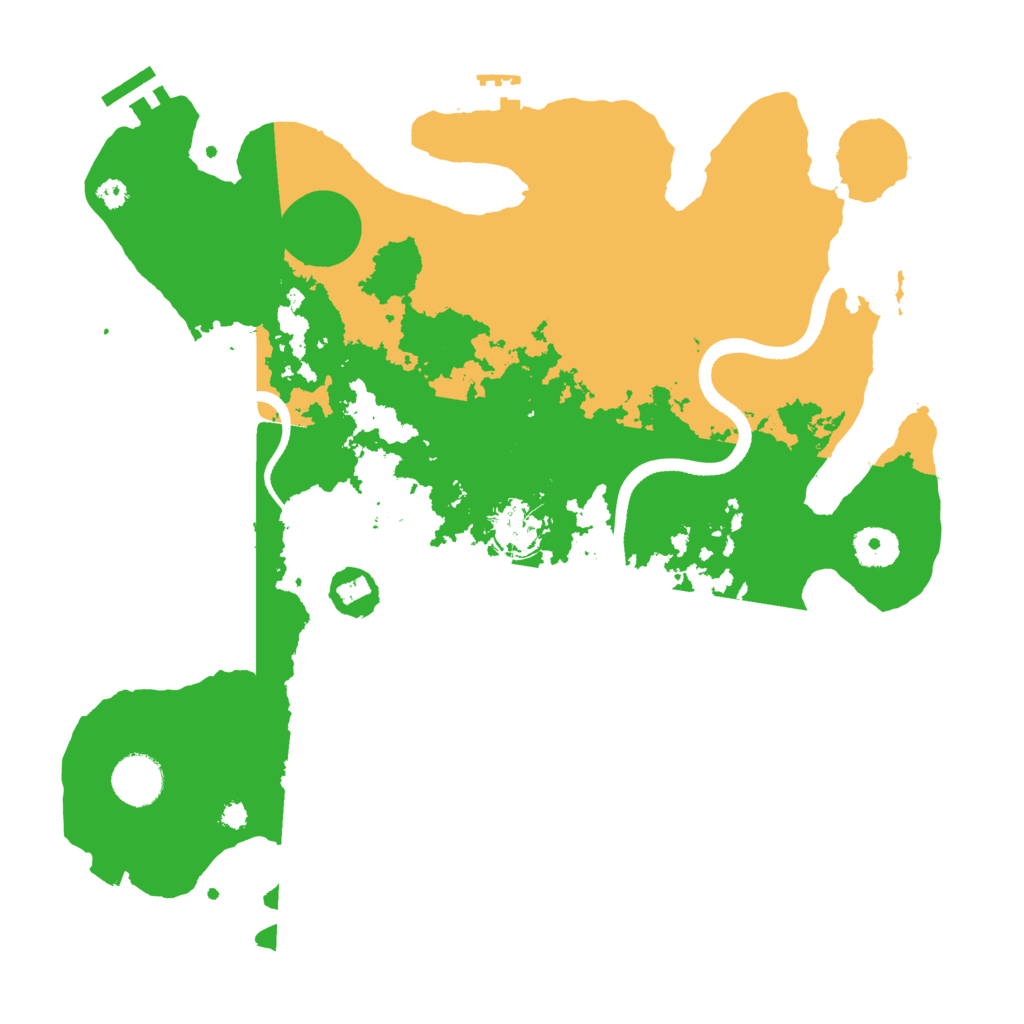 Biome Rust Map: Procedural Map, Size: 3550, Seed: 780293311