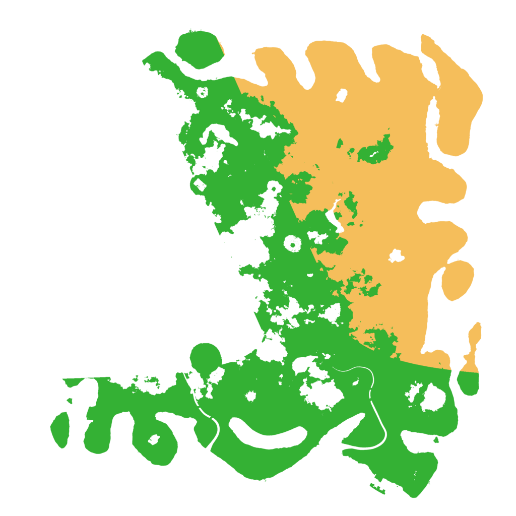 Biome Rust Map: Procedural Map, Size: 4500, Seed: 6170608