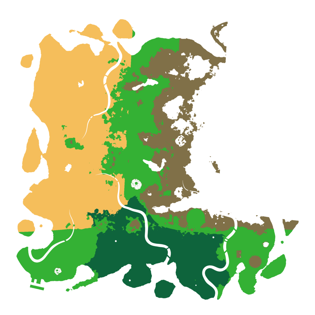 Biome Rust Map: Procedural Map, Size: 4500, Seed: 3840212