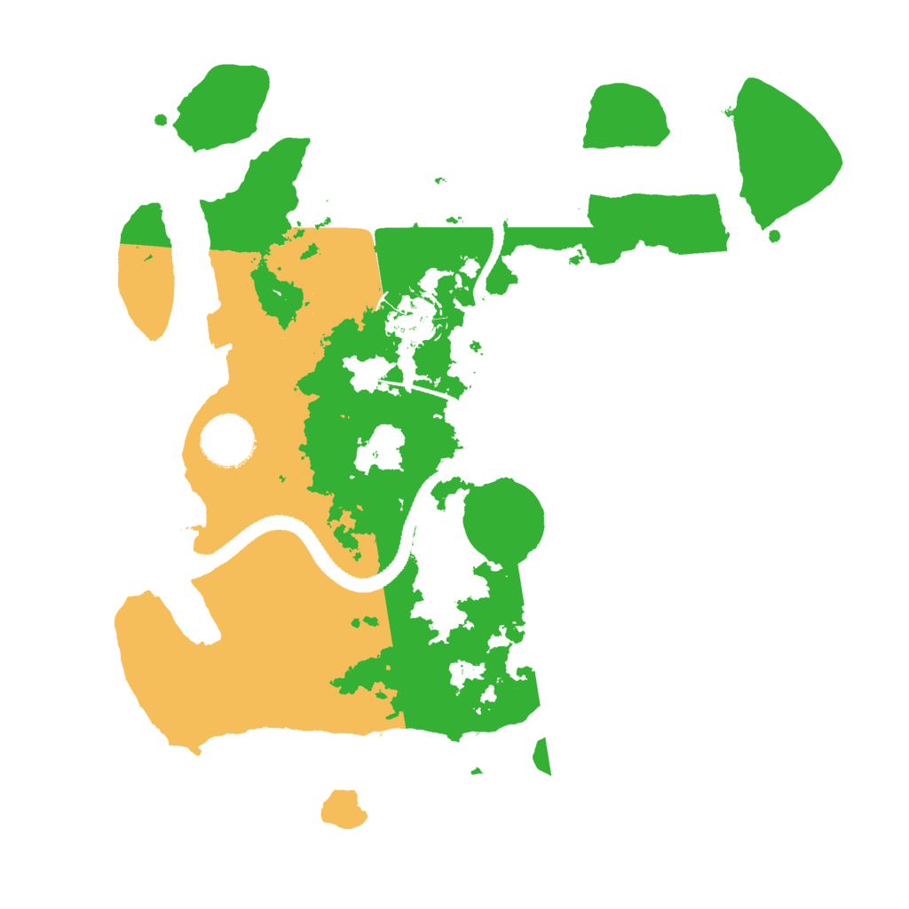 Biome Rust Map: Procedural Map, Size: 3000, Seed: 2007505606