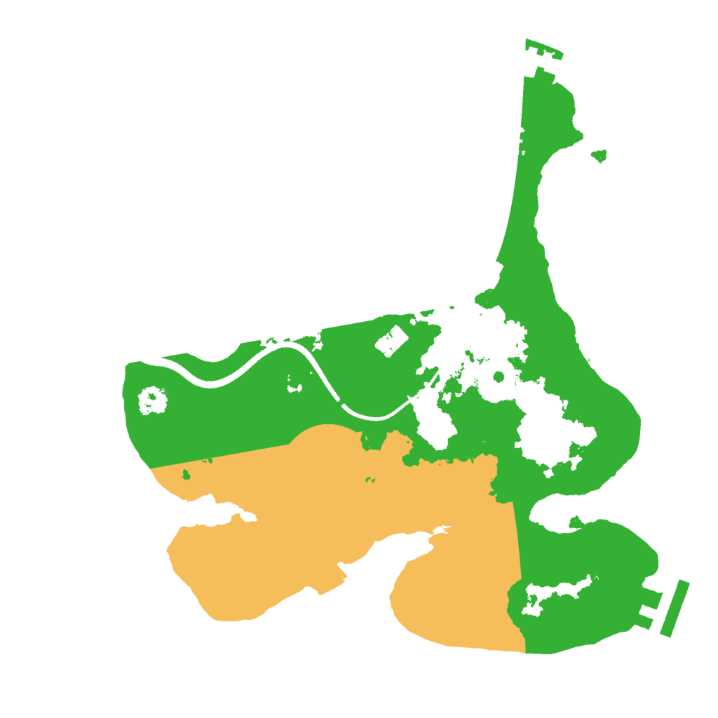 Biome Rust Map: Procedural Map, Size: 2500, Seed: 1965139866