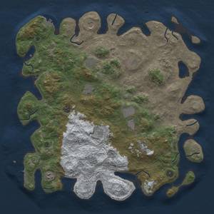 Thumbnail Rust Map: Procedural Map, Size: 4500, Seed: 5610891, 19 Monuments