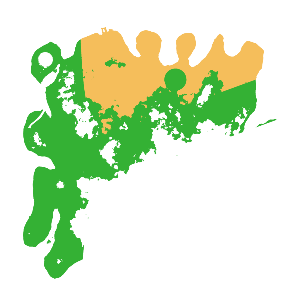 Biome Rust Map: Procedural Map, Size: 3600, Seed: 59683