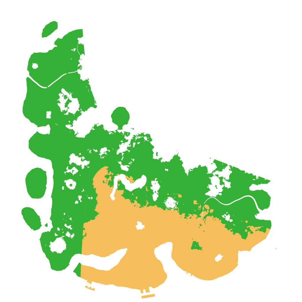 Biome Rust Map: Procedural Map, Size: 4500, Seed: 4357303
