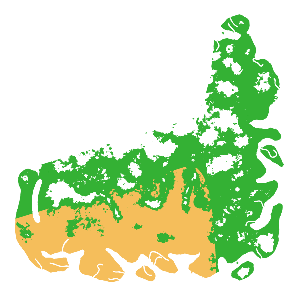 Biome Rust Map: Procedural Map, Size: 6000, Seed: 4201
