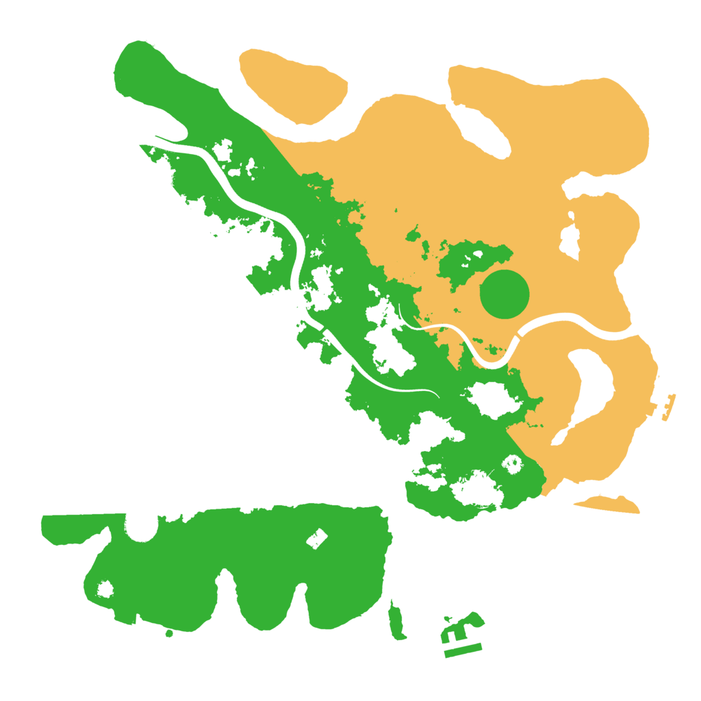 Biome Rust Map: Procedural Map, Size: 3750, Seed: 85610471