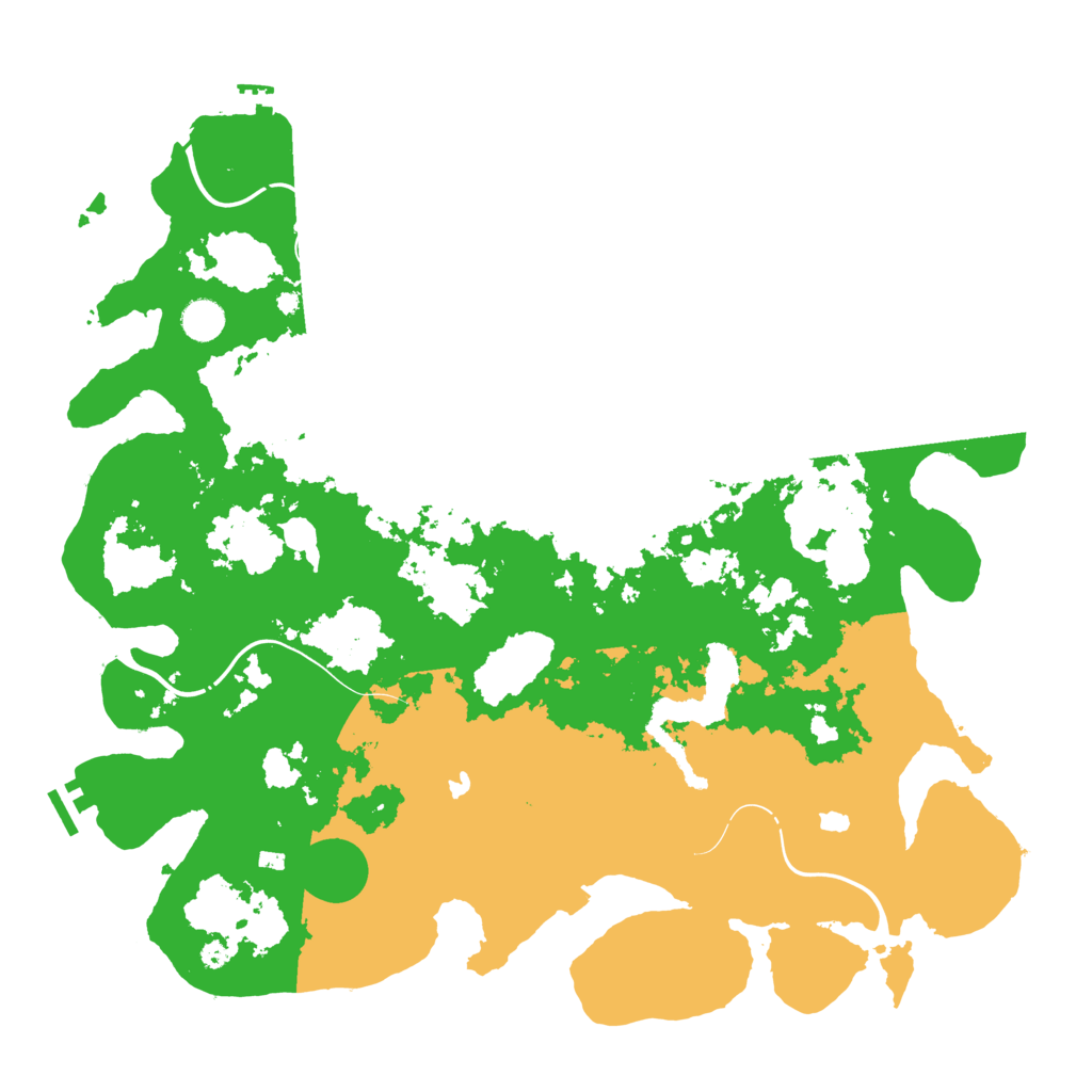 Biome Rust Map: Procedural Map, Size: 4500, Seed: 620485747