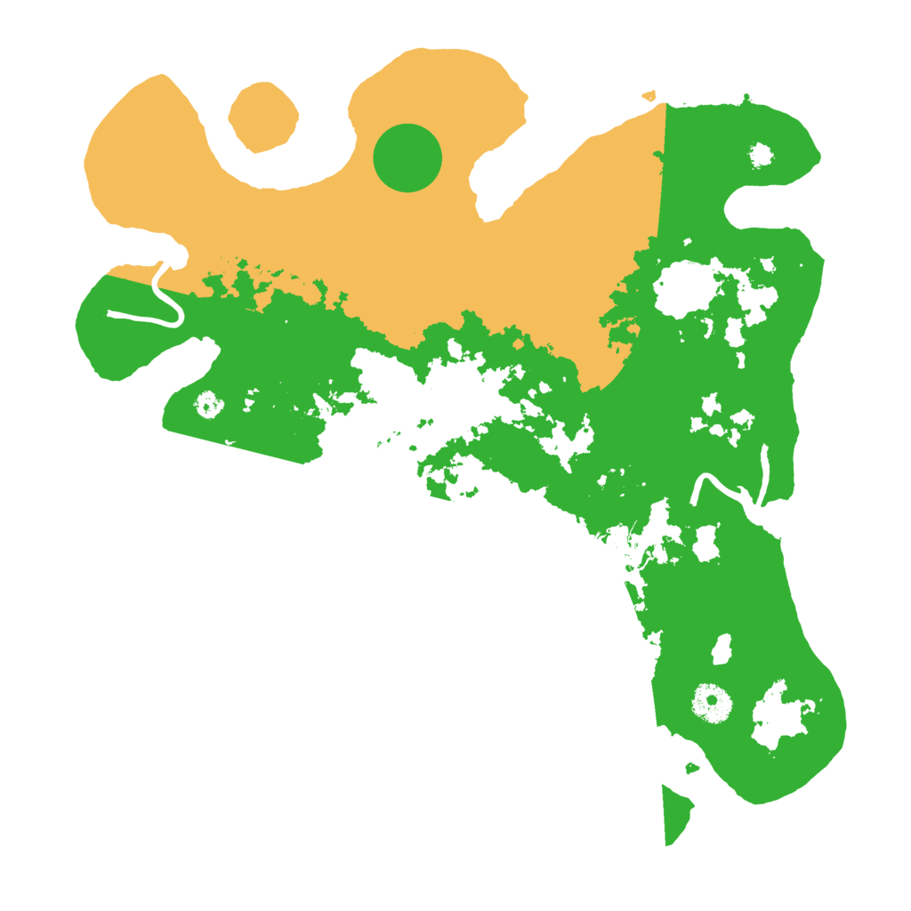 Biome Rust Map: Procedural Map, Size: 3500, Seed: 753665003