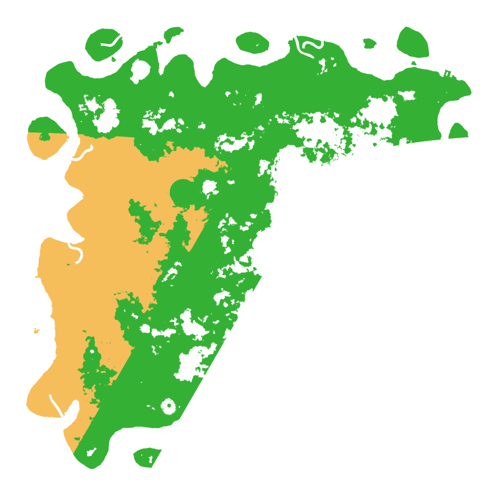 Biome Rust Map: Procedural Map, Size: 5000, Seed: 151316164