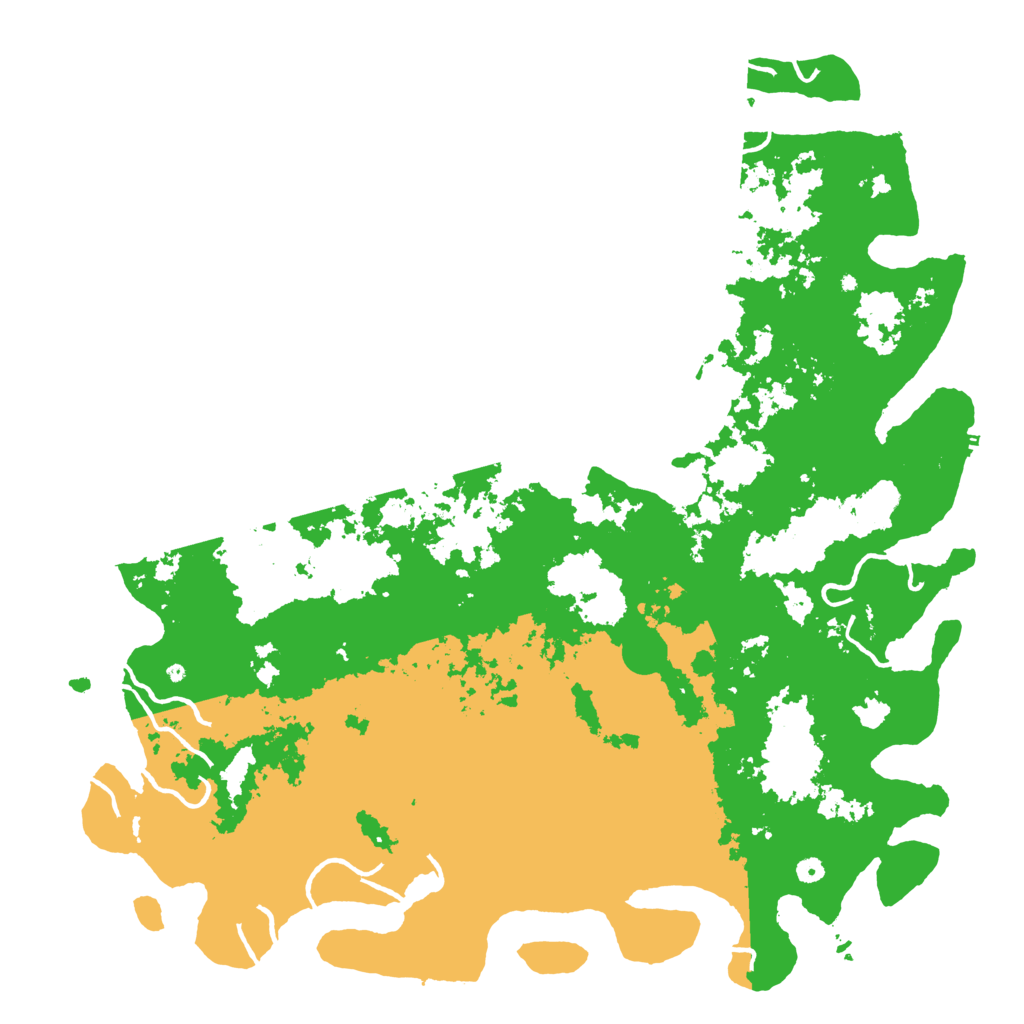 Biome Rust Map: Procedural Map, Size: 6000, Seed: 1209924346