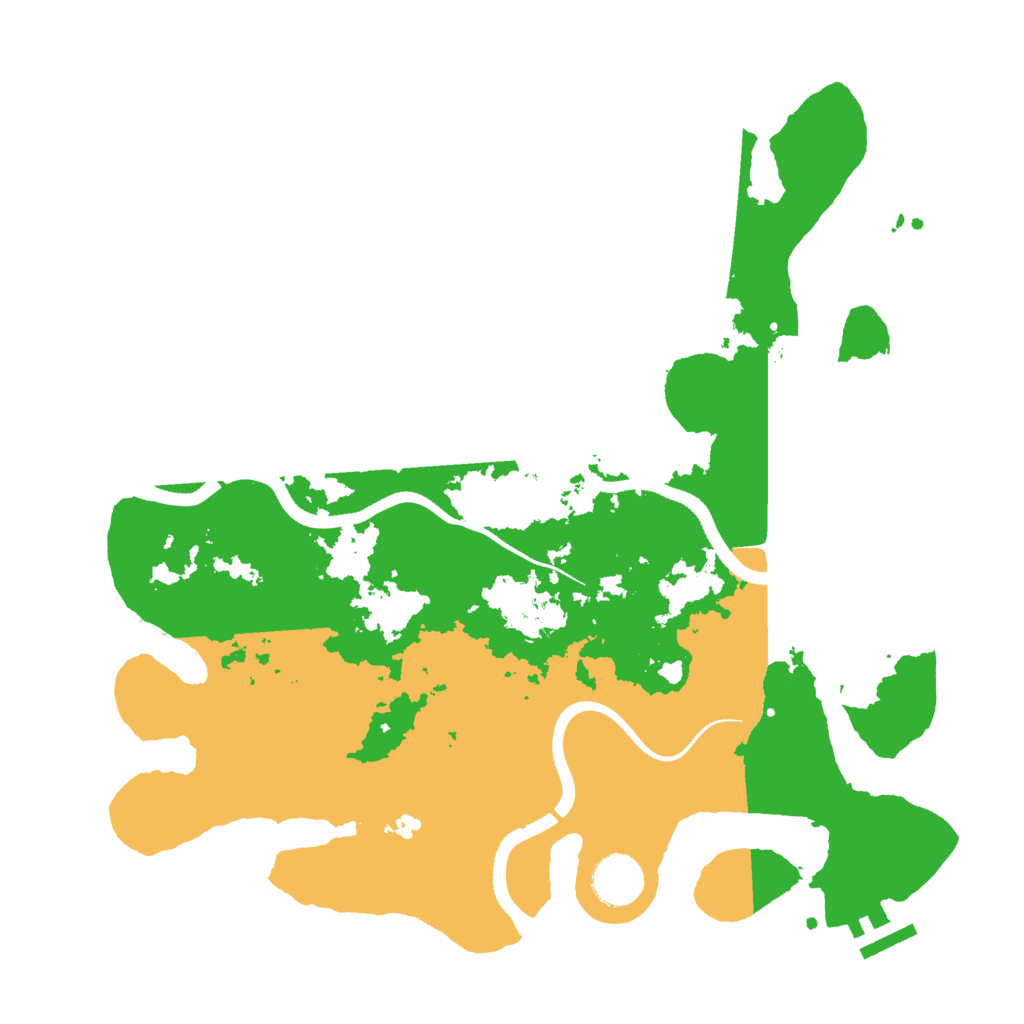 Biome Rust Map: Procedural Map, Size: 3500, Seed: 46471734