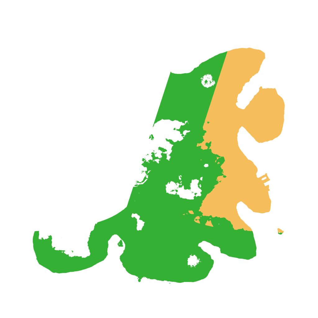 Biome Rust Map: Procedural Map, Size: 2500, Seed: 3131