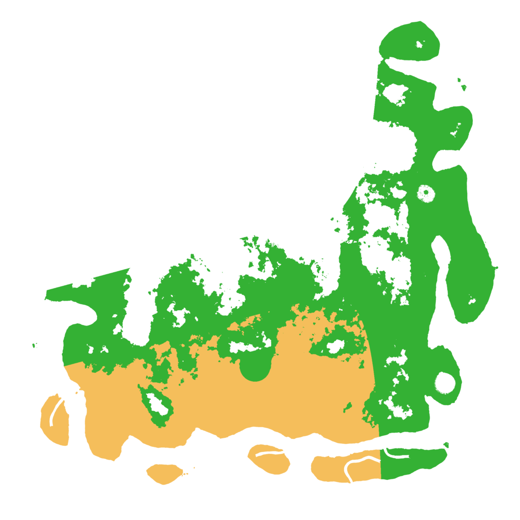 Biome Rust Map: Procedural Map, Size: 4500, Seed: 593061