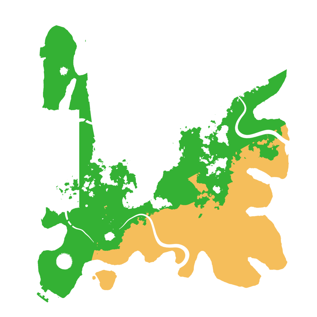 Biome Rust Map: Procedural Map, Size: 3500, Seed: 8920