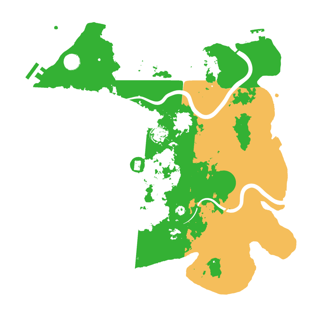 Biome Rust Map: Procedural Map, Size: 3500, Seed: 578