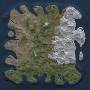 Thumbnail Rust Map: Procedural Map, Size: 4500, Seed: 93011510, 18 Monuments