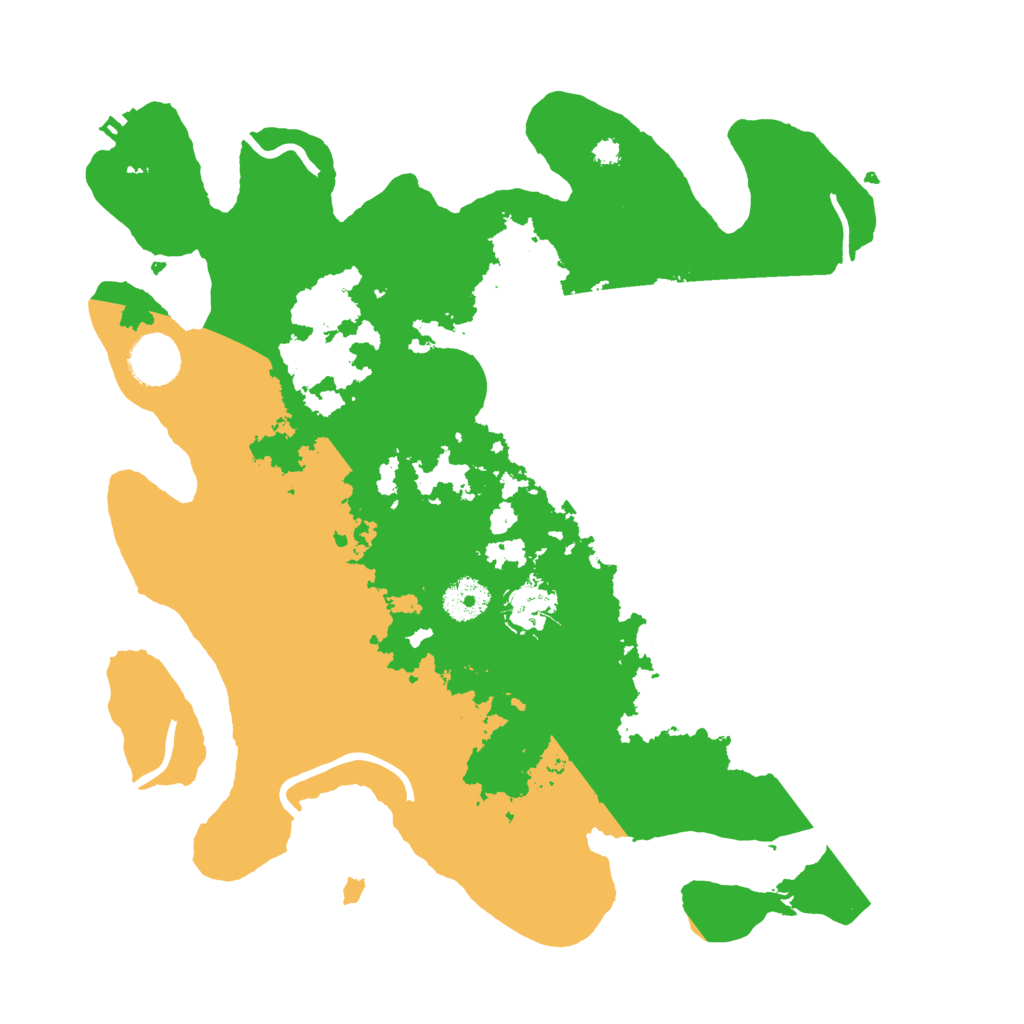 Biome Rust Map: Procedural Map, Size: 3500, Seed: 8215487