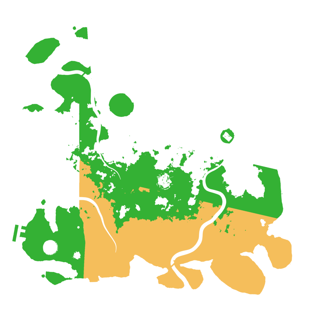 Biome Rust Map: Procedural Map, Size: 3800, Seed: 50900