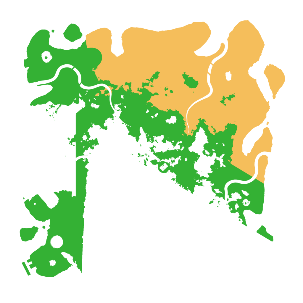 Biome Rust Map: Procedural Map, Size: 4250, Seed: 521478603