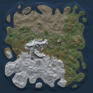 Thumbnail Rust Map: Procedural Map, Size: 5000, Seed: 821212, 20 Monuments