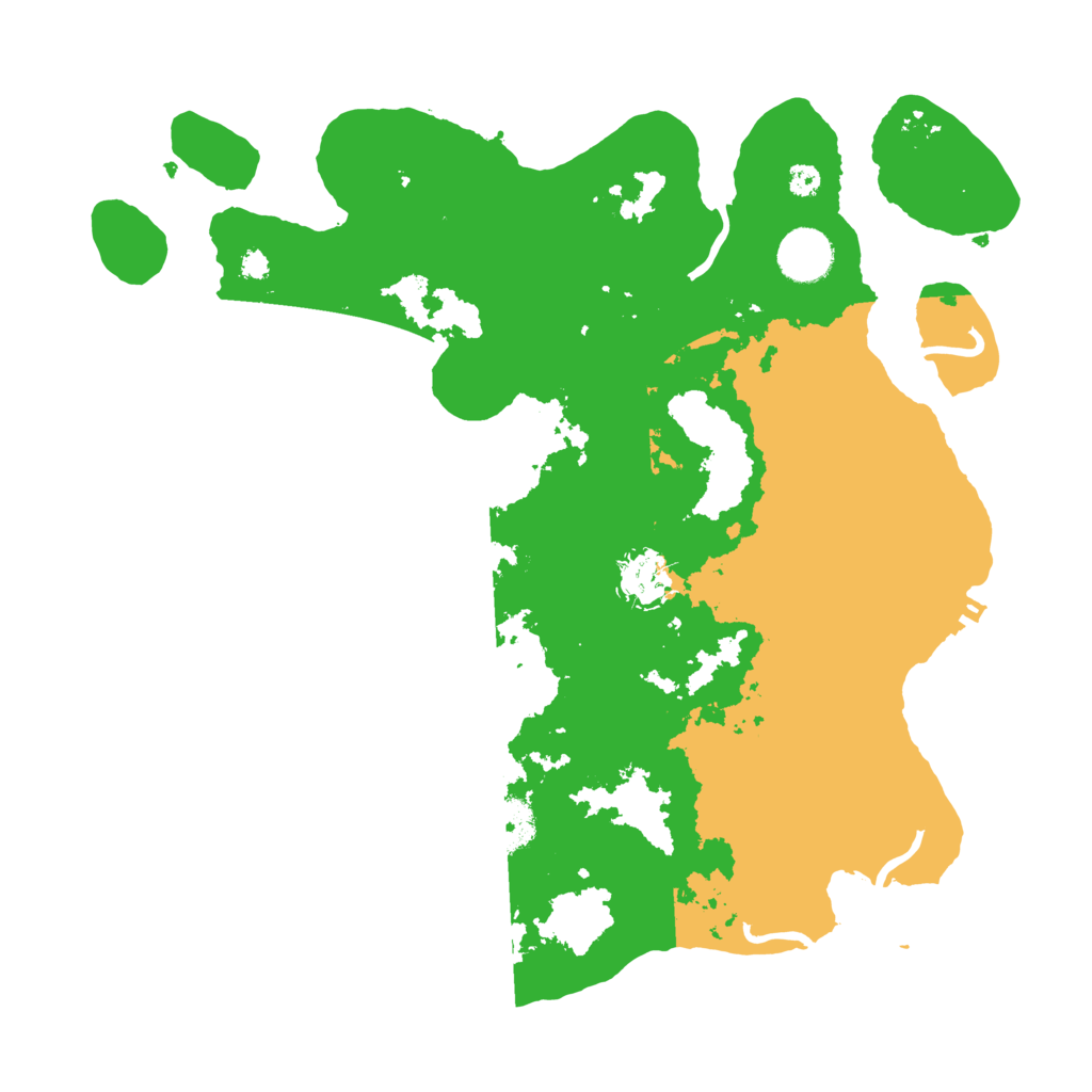 Biome Rust Map: Procedural Map, Size: 3500, Seed: 123564