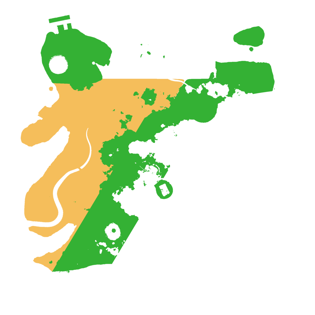 Biome Rust Map: Procedural Map, Size: 3000, Seed: 9768354