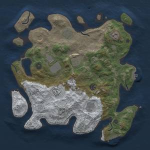 Thumbnail Rust Map: Procedural Map, Size: 3500, Seed: 225, 18 Monuments