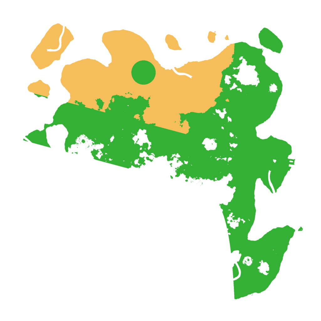 Biome Rust Map: Procedural Map, Size: 3500, Seed: 225